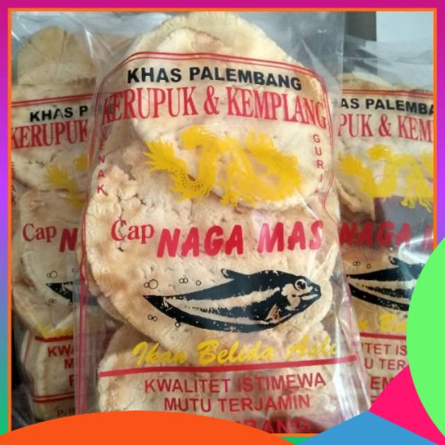 

Kemplang Panggang Badak Palembang Naga Mas Ikan Tenggiri 250 Gram