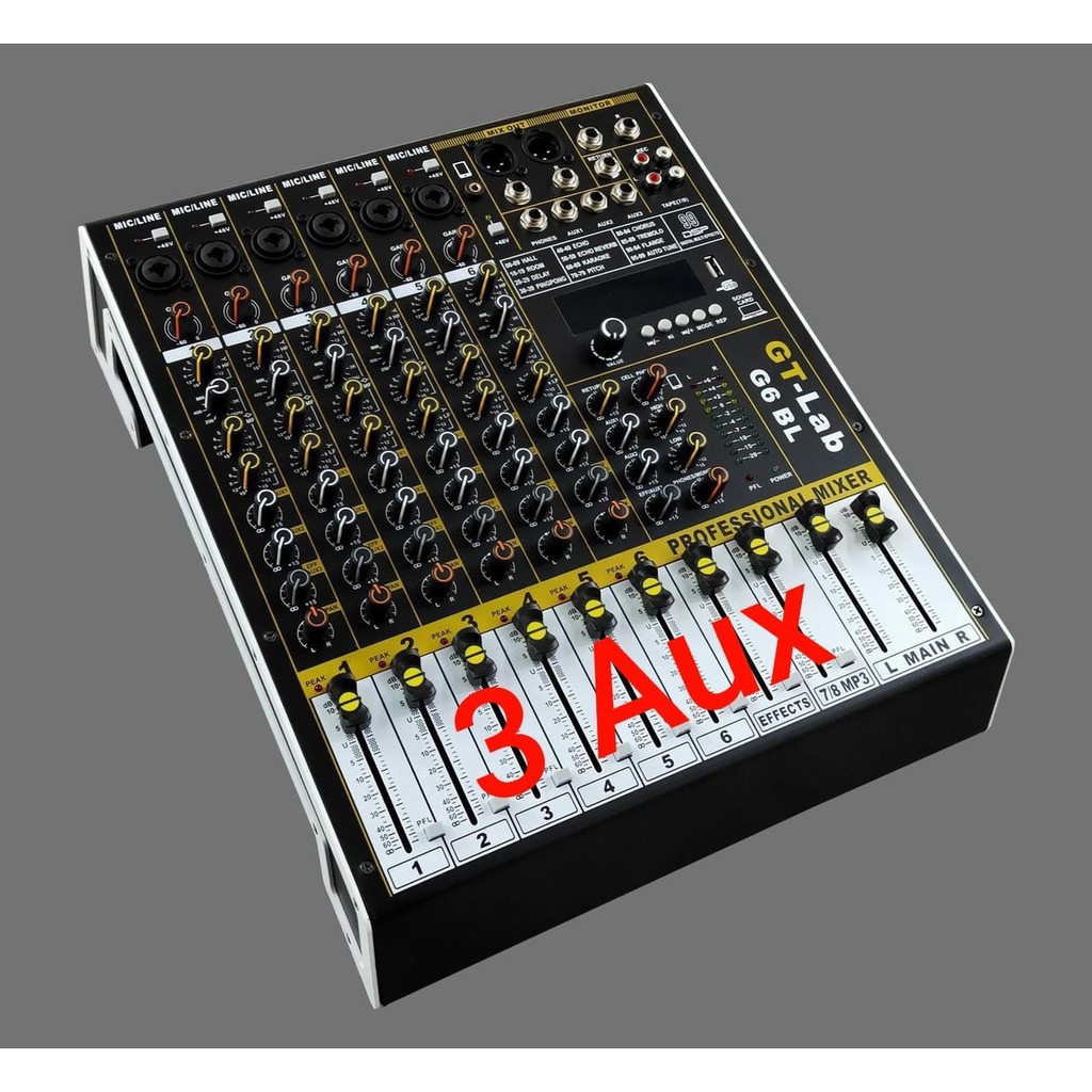 Mixer GT LAB by RDW 6 channel G6BL - G6 BL Hardcase Original