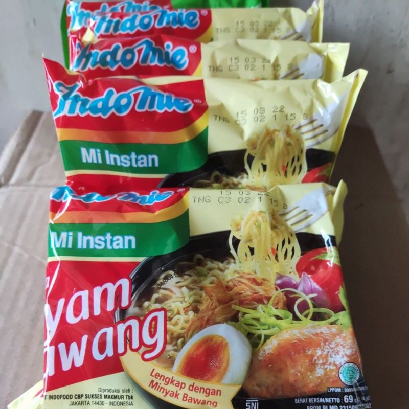 

Mie instan Indomie Kuah Ayam Bawang paket 5 pcs