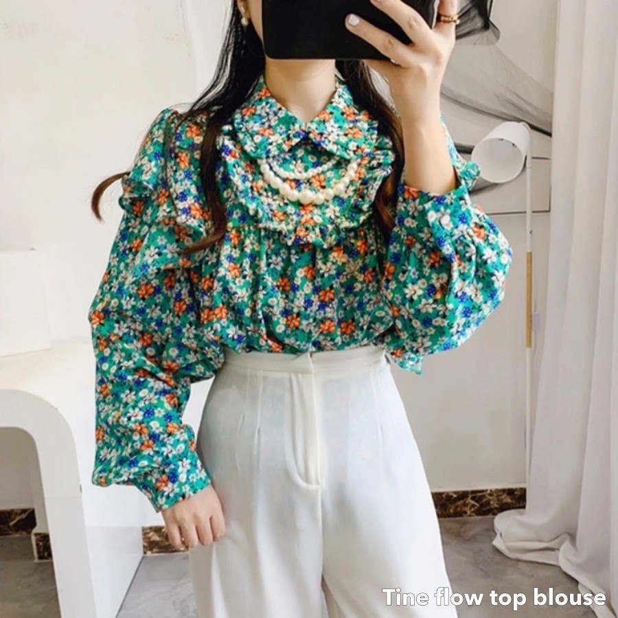 Tine flow top blouse -Thejanclothes