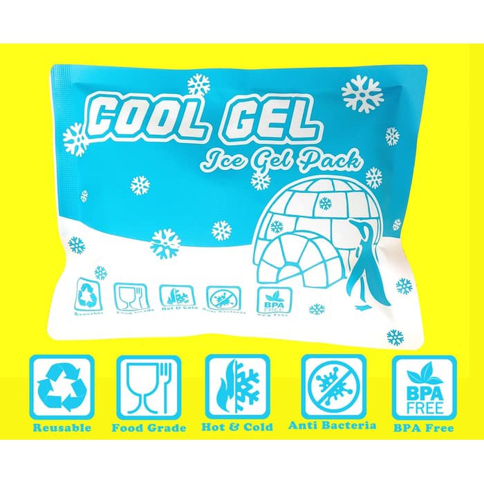 Cool Gel Ice Gel Besar 500gr Blue Ice Pack Panas dan Dingin