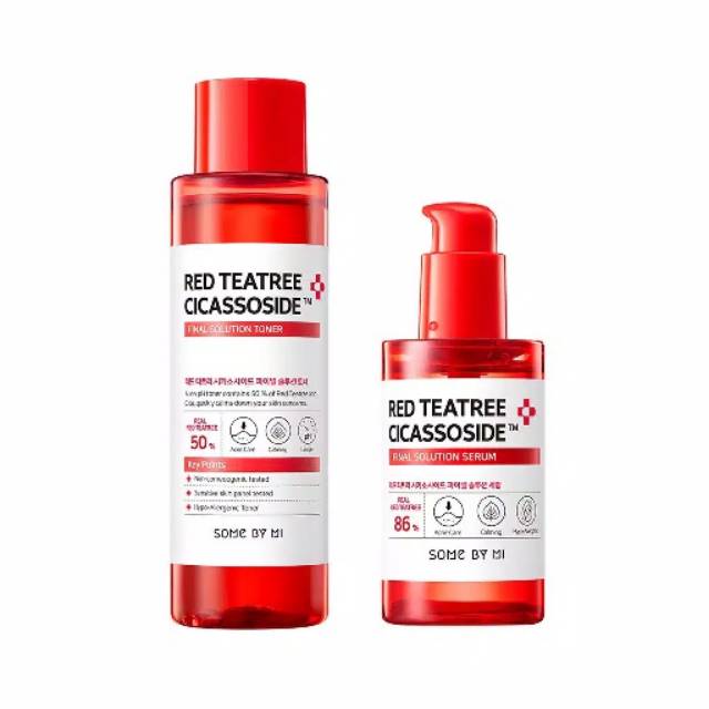 SOMEBYMI Some by Mi Red TeaTree Cicassoside Toner + Serum (paket bundling) / tea tree cicasoside