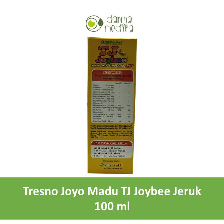 Tresno Joyo Madu TJ Joybee rasa Jeruk 100 ml 100ml