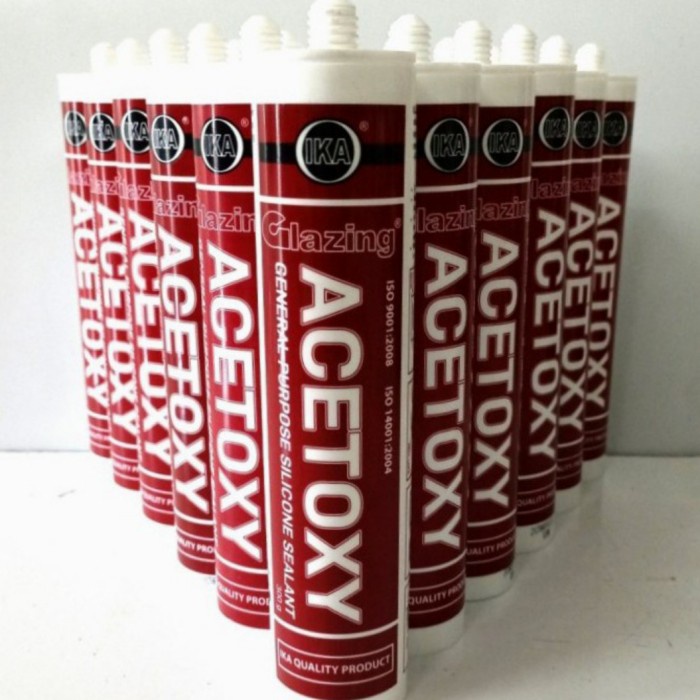 Glazing Acetoxy Sealant Kaca Silicone Tabung 300g GLAZING ACETOXY 300 gram