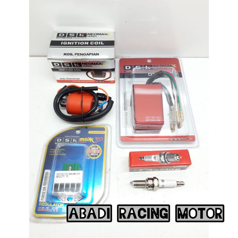 Paket Upgrade Cdi Koil Kiprok Busi Racing Crypton Vega Lama Dsk Neomax Setara Dengan Brt