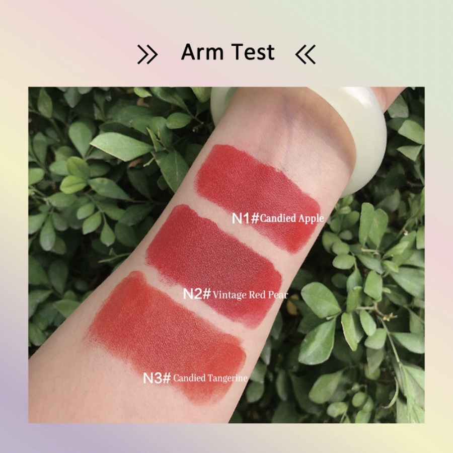 NOBB 3 PCS SET Air Mist Lip Cream Velvet Lipstik Tahan Lama Pelembab Lipstick NO007