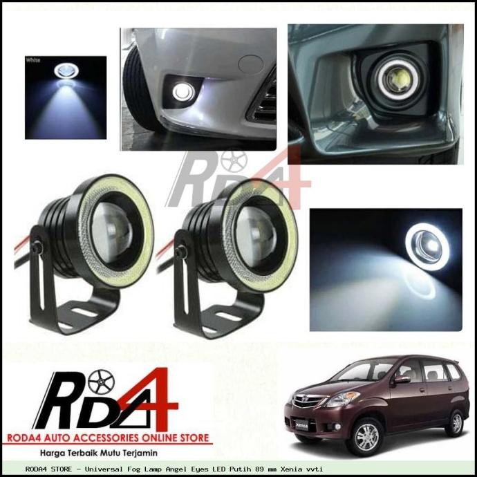 Universal Fog Lamp Angel Eyes LED Putih 89 mm Xenia vvti rod4