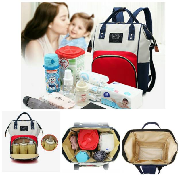 Tas Ransel Popok ibu Bayi travel backpack waterproof multifungsi Diaper Bag