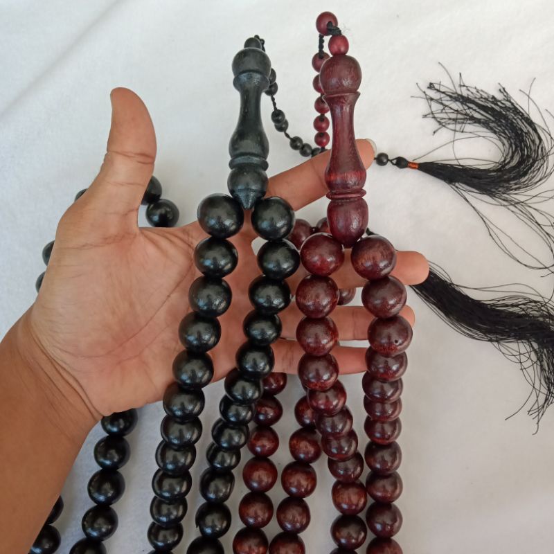 TASBIH KAYU 99 BUTIR JUMBO Size 19/20mm