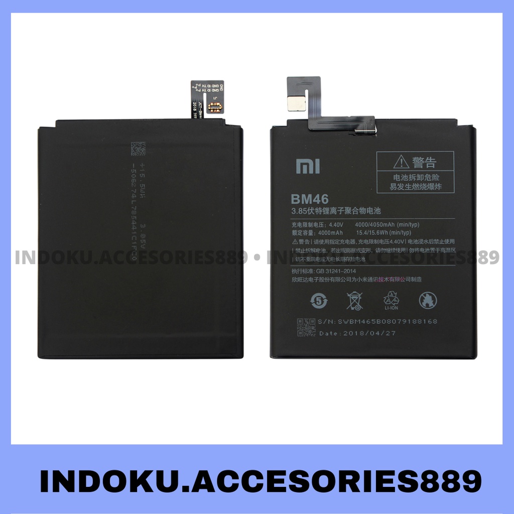 BATERAI XIAOMI REDMI NOTE 3 BM46 SAMA REDMI NOTE 3 PRO ORI