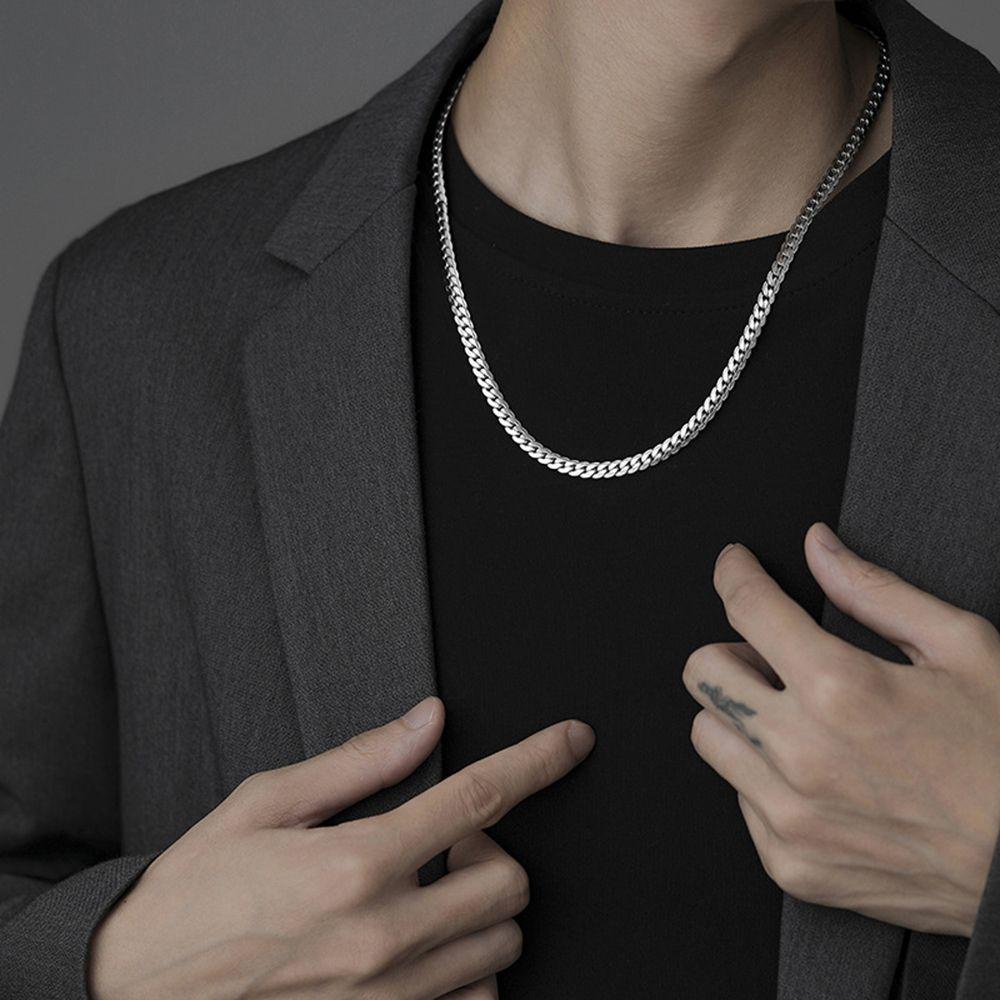 Kalung Rantai Klavikula Gaya Vintage Korea Untuk Pria Dan Wanita