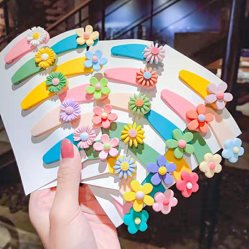 ~ PIYOSHI08 ~ Jepit Pastel Anak 1 Set 5 Pcs Motif Karakter Lucu / Cute Hair Pin Aksesoris Rambut AF213