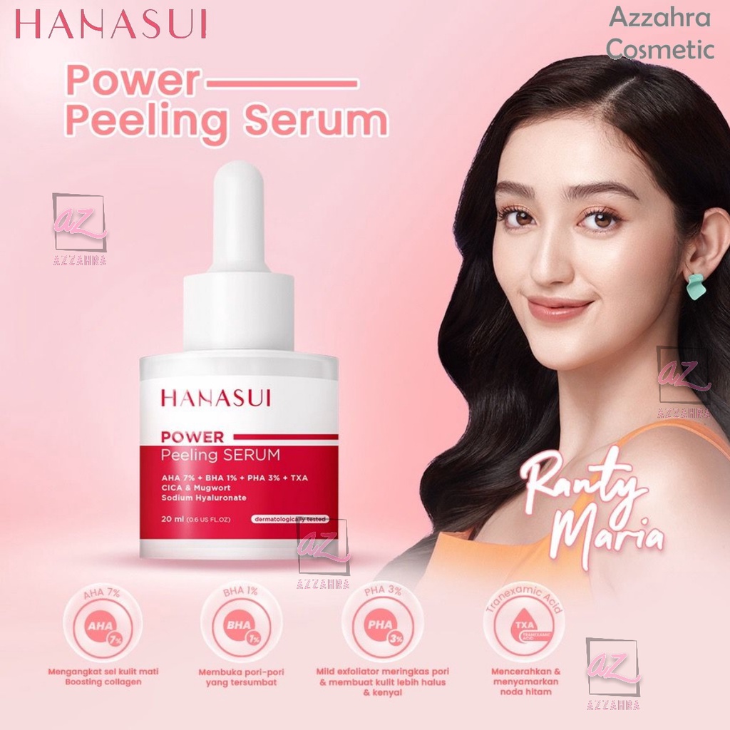 Hanasui Power Peeling Serum 20ml | Mengangkat sel kulit mati