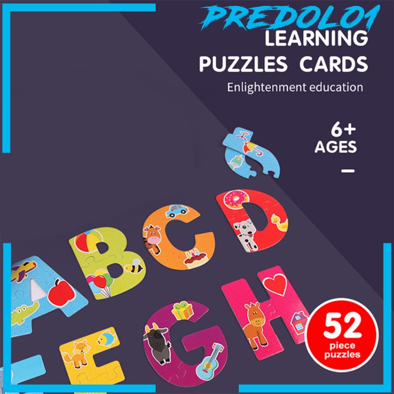 [PREDOLO1] ABC Alphabet Puzzles Match Game Cognition Sorting Spelling Novelty Toys Gift