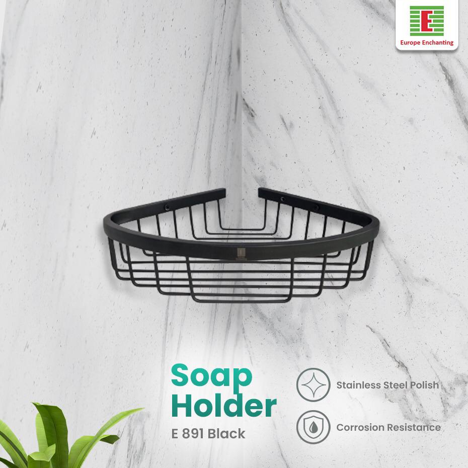 Rak Tempat Sabun Dinding Serbaguna Stainless Europe Enchanting E891