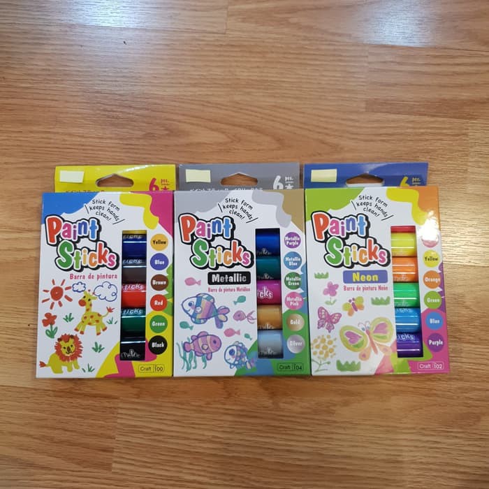 

Paint Sticks Cat Air Bentuk Stick Art And Crafts Alat Prakarya Cat Air Bentuk Stick Crayon For Kids