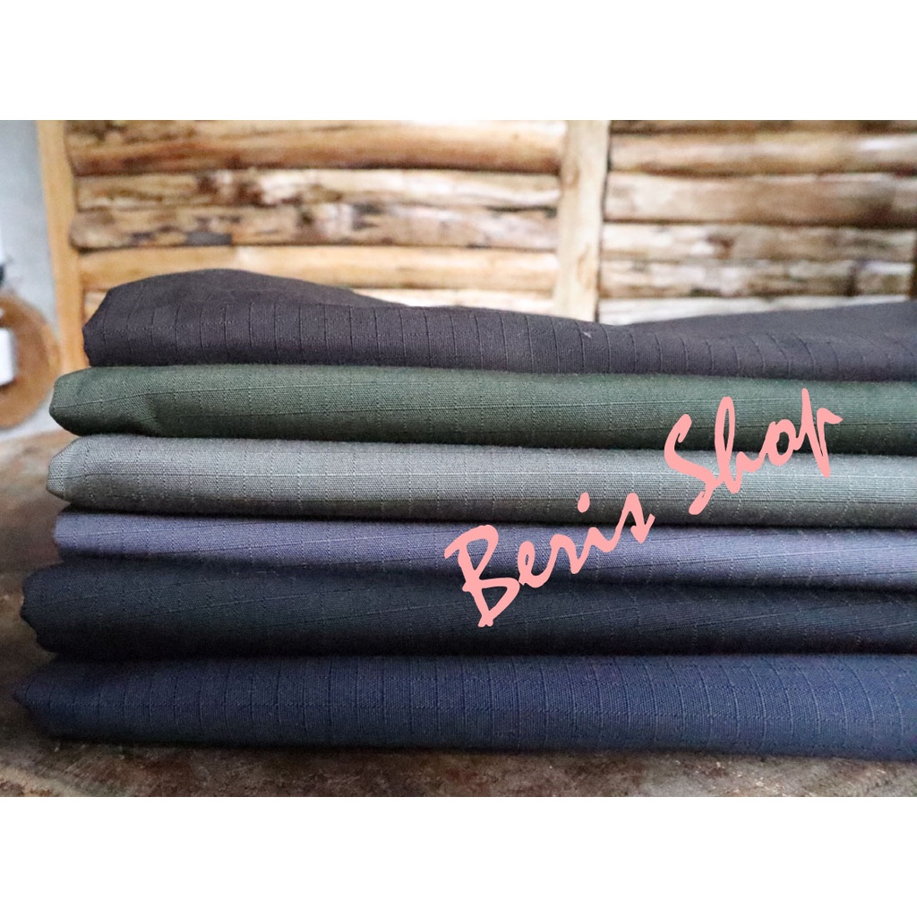 Bahan Kain Ribstok Ripstop Tornado untuk Celana Jaket Parka Cargo PDL MURAH