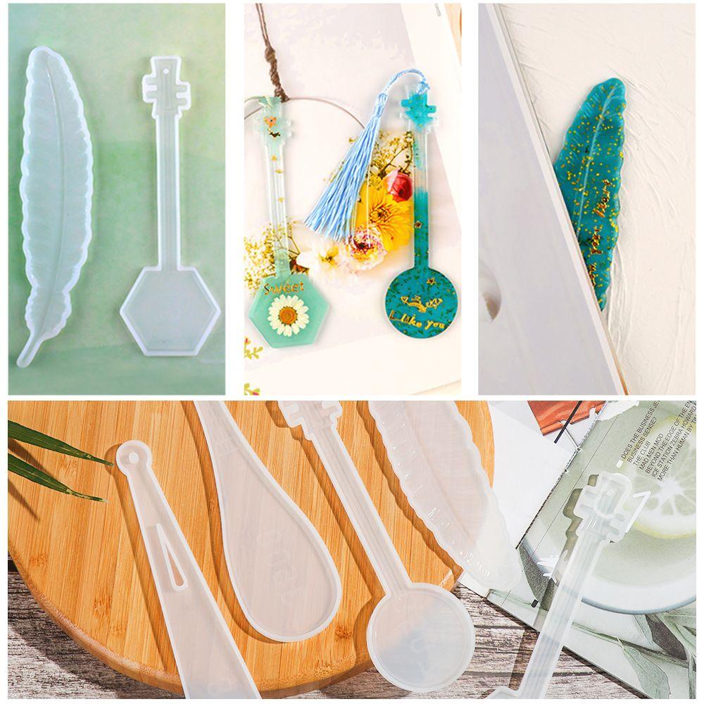 Preva Bookmark Resin Cetakan Resin Lem Kristal Transparan DIY Kerajinan Drop Glue Book Mark