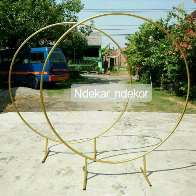 Ring dekorasi || Gawang Bulat || Lingkaran besi dekorasi || Lingkaran backdrop