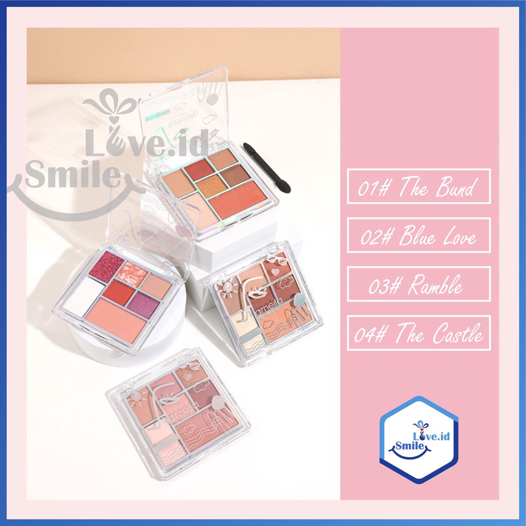 LAMEILA Eyeshadow 7 Colors Sakura City Pallete Eye Shadow Highlighter BlushOn Contour L39