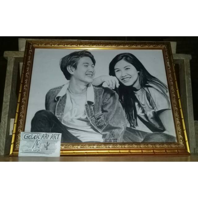 Jasa lukisan wajah realis