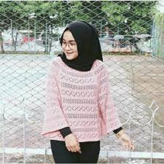  CROP  JARING  RAJUT  SWEATER CROP  BAJU  RAJUT  CROP  