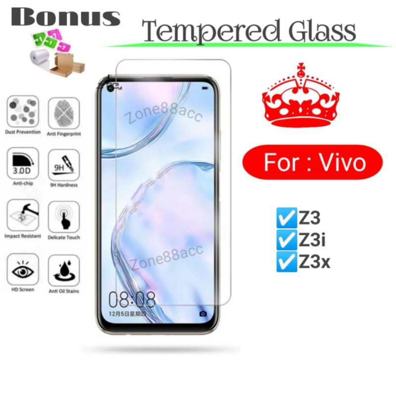 Antigores Tempered Glass Screen Guard protector Vivo Z3 Z3i Z3x i x TG Bening Antiblue Spy Blue light Full Garskin Lensa Lens Pelindung Layar 9D