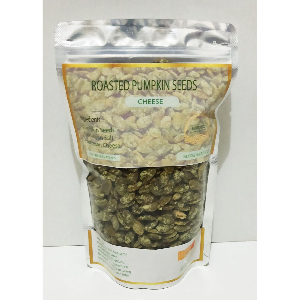 

Pumpkin Seeds Panggang Keju- 250 gr