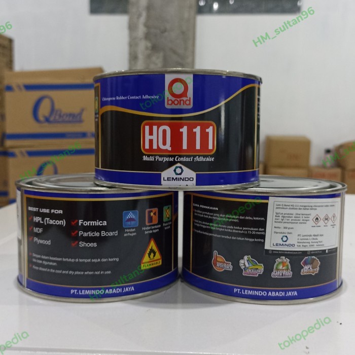

Q-Bond lem kuning Q-Bond H 111 netto 300 Gram