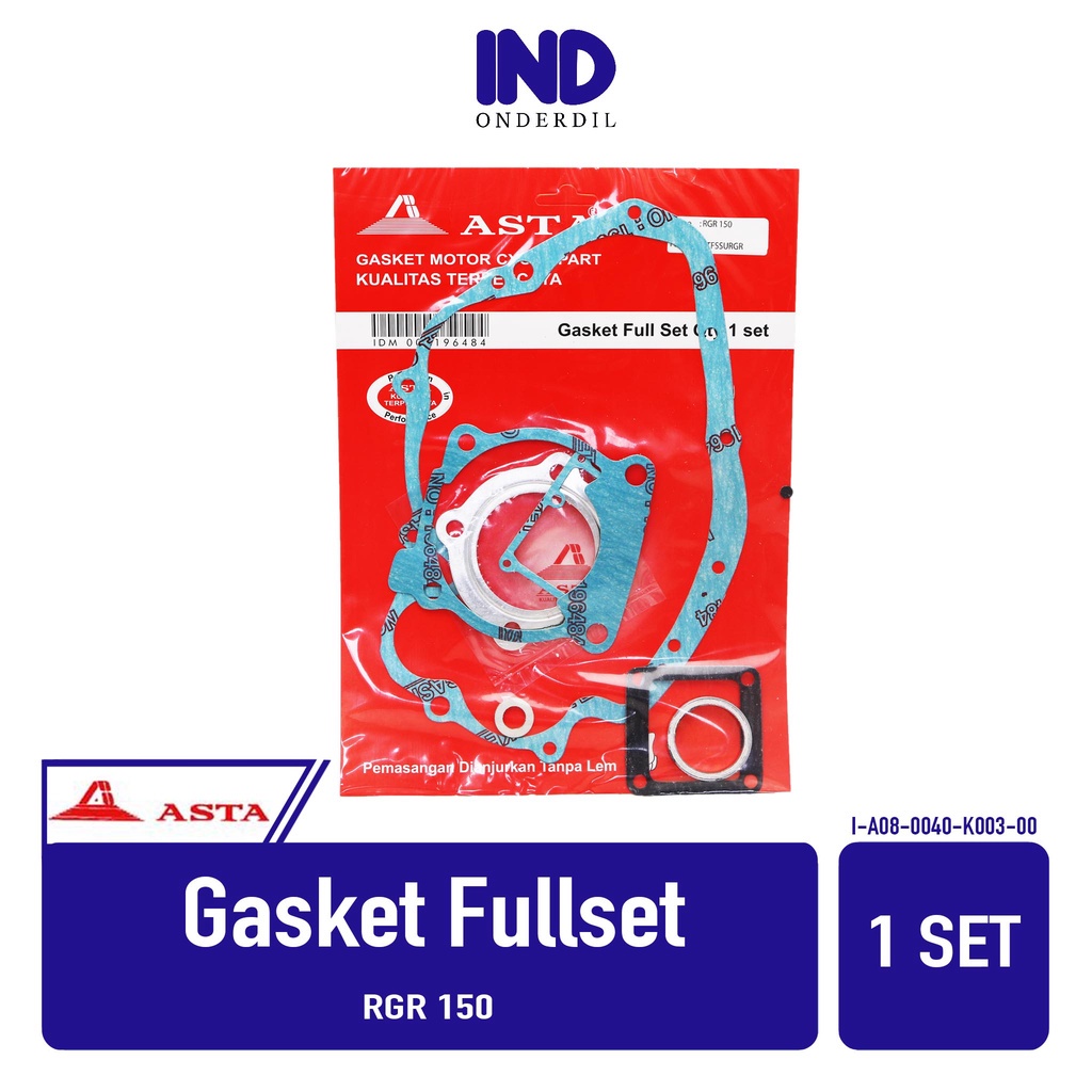 Gasket Perpak-Fullset-Topset Paking-Packing Full-Top-Set RGR 150 Merk Asta