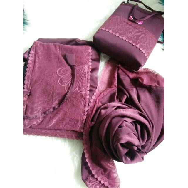 Mukena zara silk premium renda KD bahan zara super