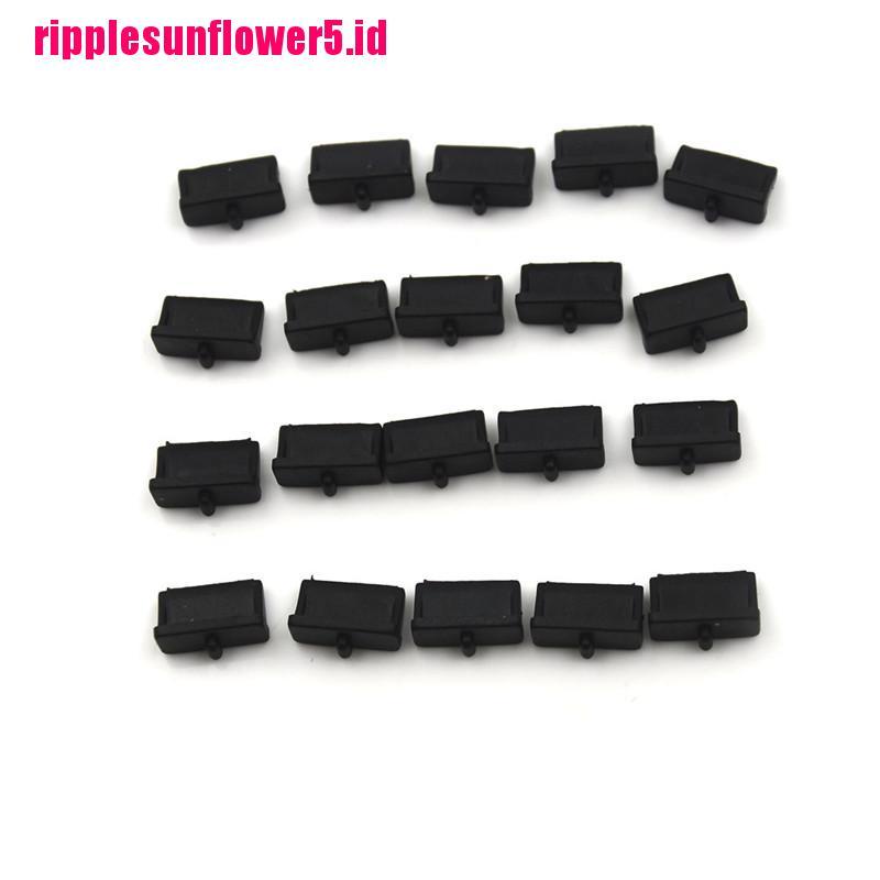 20pcs Plug Port USB Bahan Plastik Lembut Anti Debu