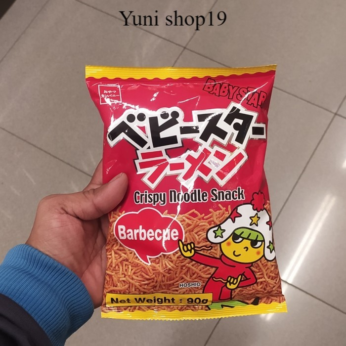 

oyatsu baby star snack bbq - snack jepang bbq 90g