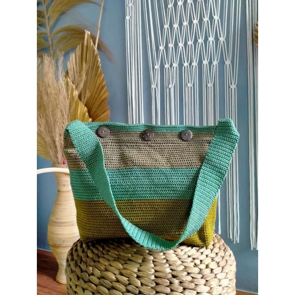Tas Bahu Rajut Wanita Tas Rajut Handmade