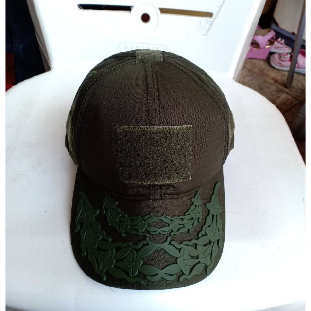 Topi pamen pati AD hijau