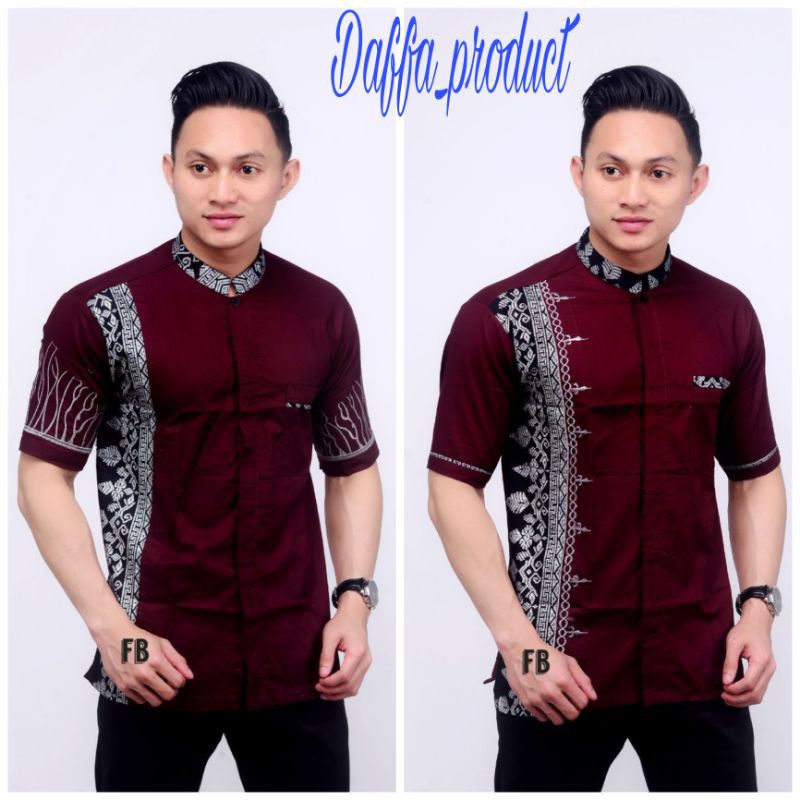 [ Bisa bayar di tempat ]kemeja dewasa lengan pendek/baju batik modern