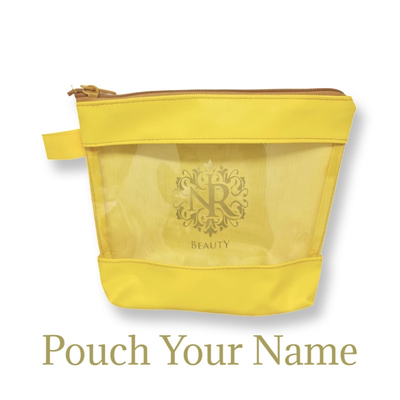 Pouch kosmetik mika jendela 22 x 18 cm
