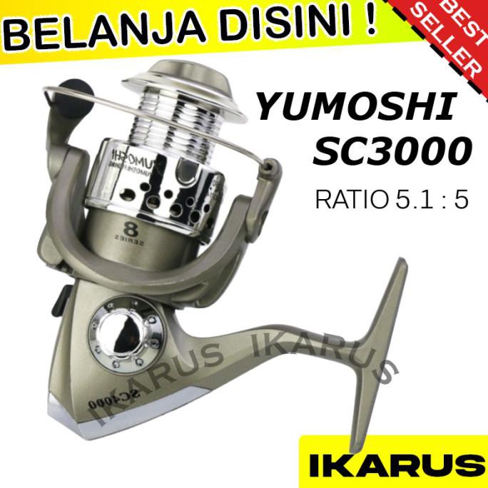 Trendi Yumoshi Sc3000 8 Ball Bearing Fishing Reel Rel Pancing Spool Memancing Bagus