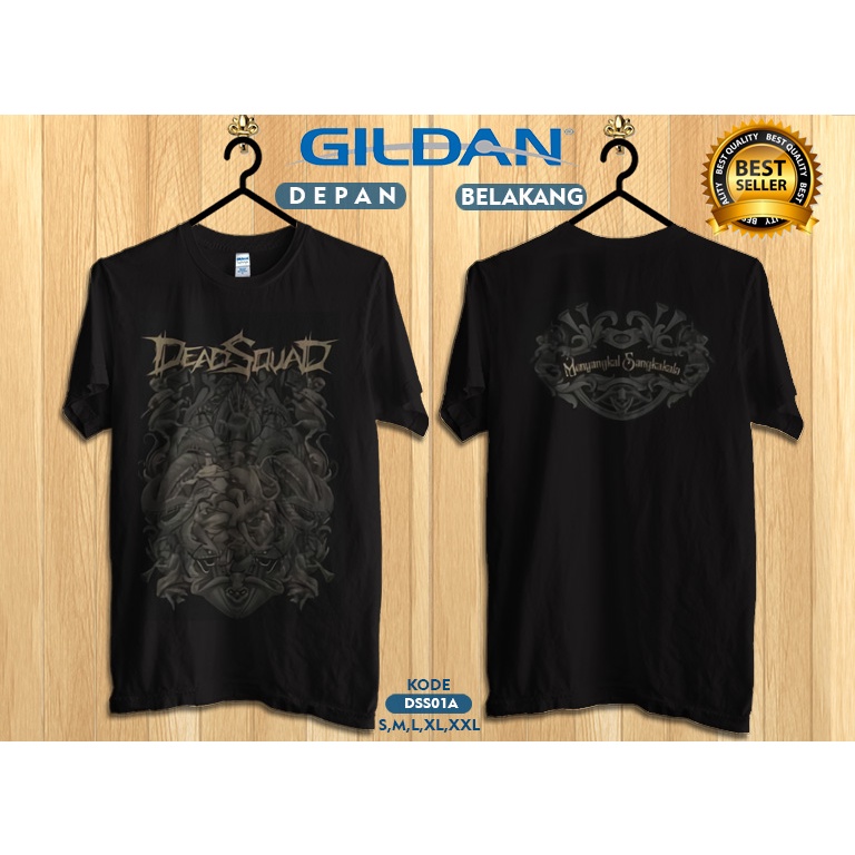 Kaos deadsquad band menyangkal sangkakala tag gildan dssa01