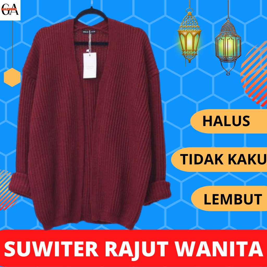 Baju Suwiter Pakaian Rajut Hangat Wanita Korean Style Suiter Cewek Terbaru Kekinian