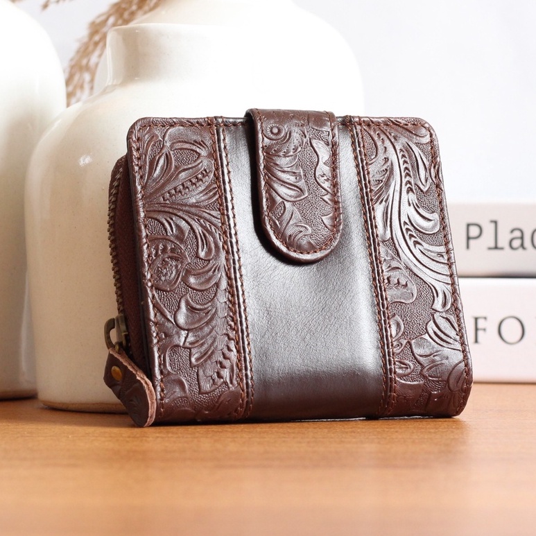 NEW !! DOMPET WANITA KULIT SAPI ASLI ISABELA BANYAK SLOT / GRATIS GRAVIR NAMA