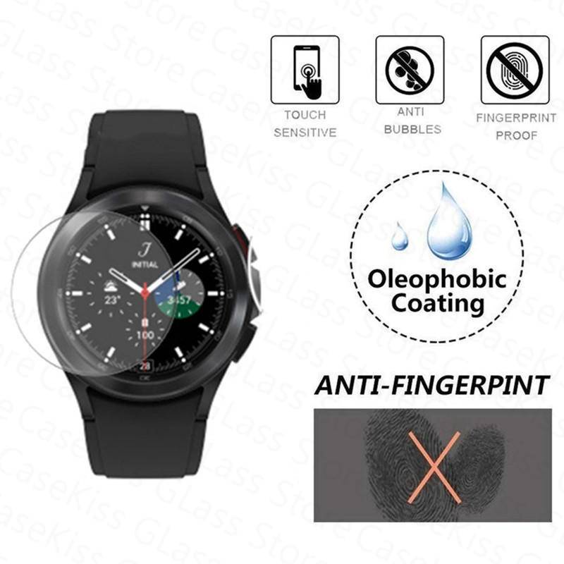 1-3pcs Pelindung Layar Tempered Glass Untuk Samsung Galaxy Watch 4 40mm 44mm Watch4 Classic 42mm 46mm