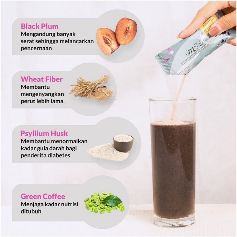 Ms Slim Free Tumbler | Fiber Slimming Drink Pelangsing Badan