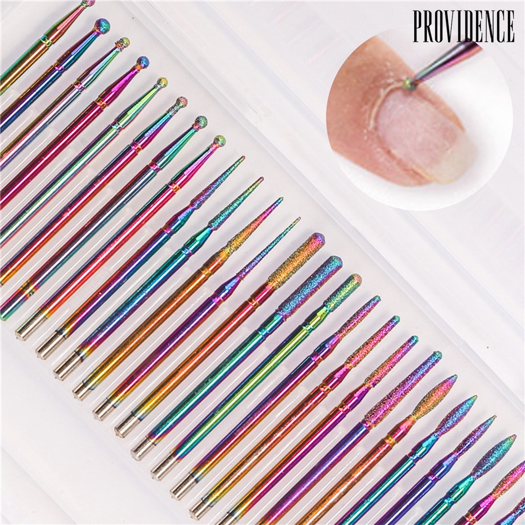 Providence 30Pcs/Set Manicure Polisher Clogging-free Excellent Durability Fine Workmanship Nail Grinding Polisher Drill Bites for Women