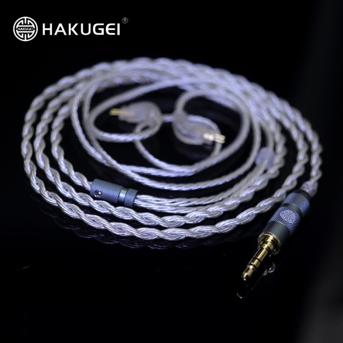 MOTICC x HAKUGEI Upgrade Cable Ultra Pure Crystal Litz Silver Plated