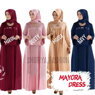  Gamis  Maxi Dress Mayora Maxi Wanita kondangan  Kekinian  