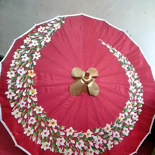 Payung Geulis Bahan Kain Uk. Tanggung