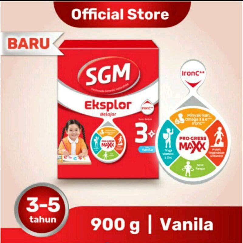 SGM eksplor 1+ Eksplor 3 susu dan 5 plus formula bayi Plus Vanila 900 gram 1000 gram ananda1 ananda 2