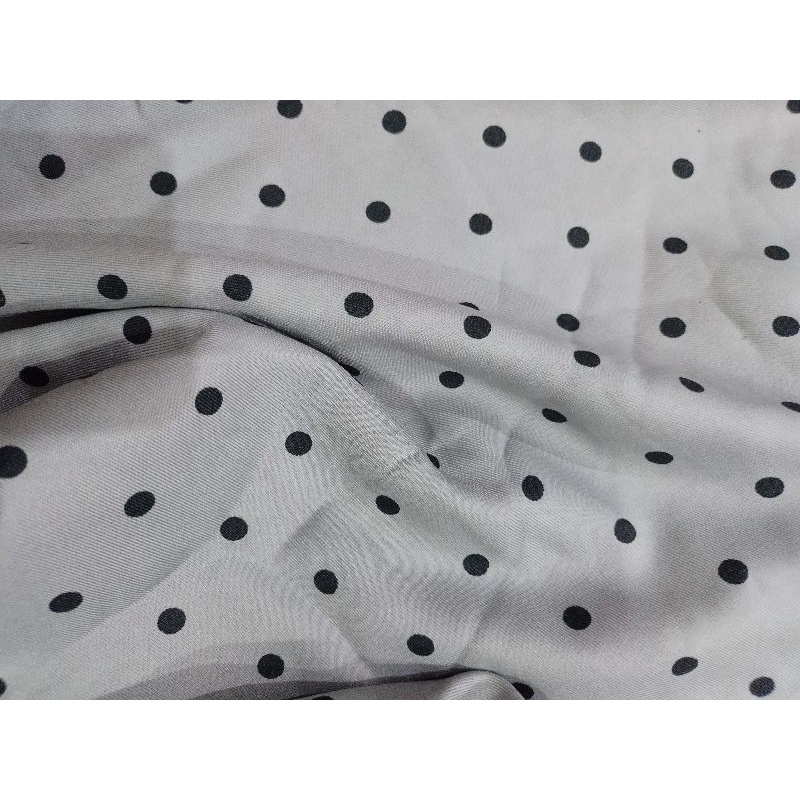 KAIN SHAQILLA/ SHAKILA POLKADOT 0.8CM PREMIUM- JUAL PER METER