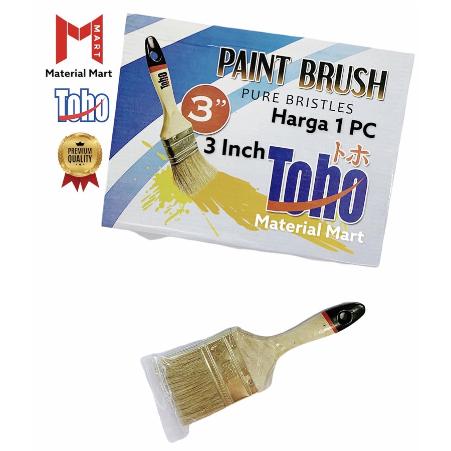 Kuas Cat Tembok Toho 4 Inch | Kuas Tembok 4&quot; TOHO |PREMIUM Paint Brush |Material Mart